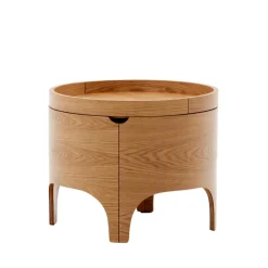 Wohnen Esszimmertische|Tische*Runder Beistelltisch mit Esche Furnier - Raso