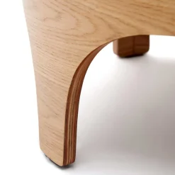 Wohnen Esszimmertische|Tische*Runder Beistelltisch mit Esche Furnier - Raso