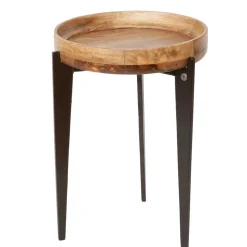 Wohnen Runder Beistelltisch mit Dreifußgestell - Offia