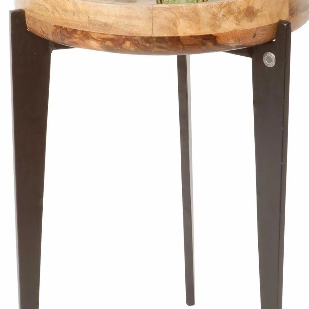 Wohnen Runder Beistelltisch mit Dreifußgestell - Offia