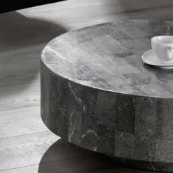 Wohnen Runder Couchtisch Dezi aus Stein