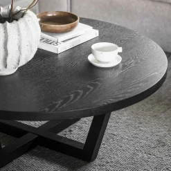 Wohnen Runder Couchtisch mit Durchmesser 110 cm - Cantabry