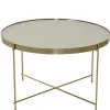 Wohnen Runder Couchtisch mit Spiegelglas Platte - Justina