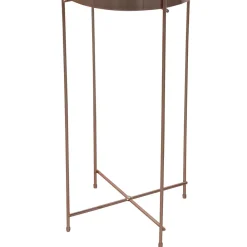 Wohnen Runder Design Beistelltisch in Rosegold - Merka