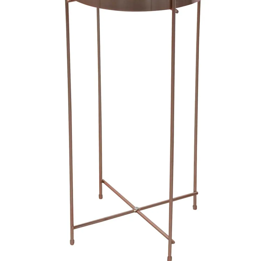 Wohnen Runder Design Beistelltisch in Rosegold - Merka