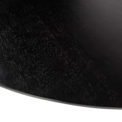 Wohnen Vintage Möbel*Runder Design Esstisch in Schwarz lackiert - Bottaro