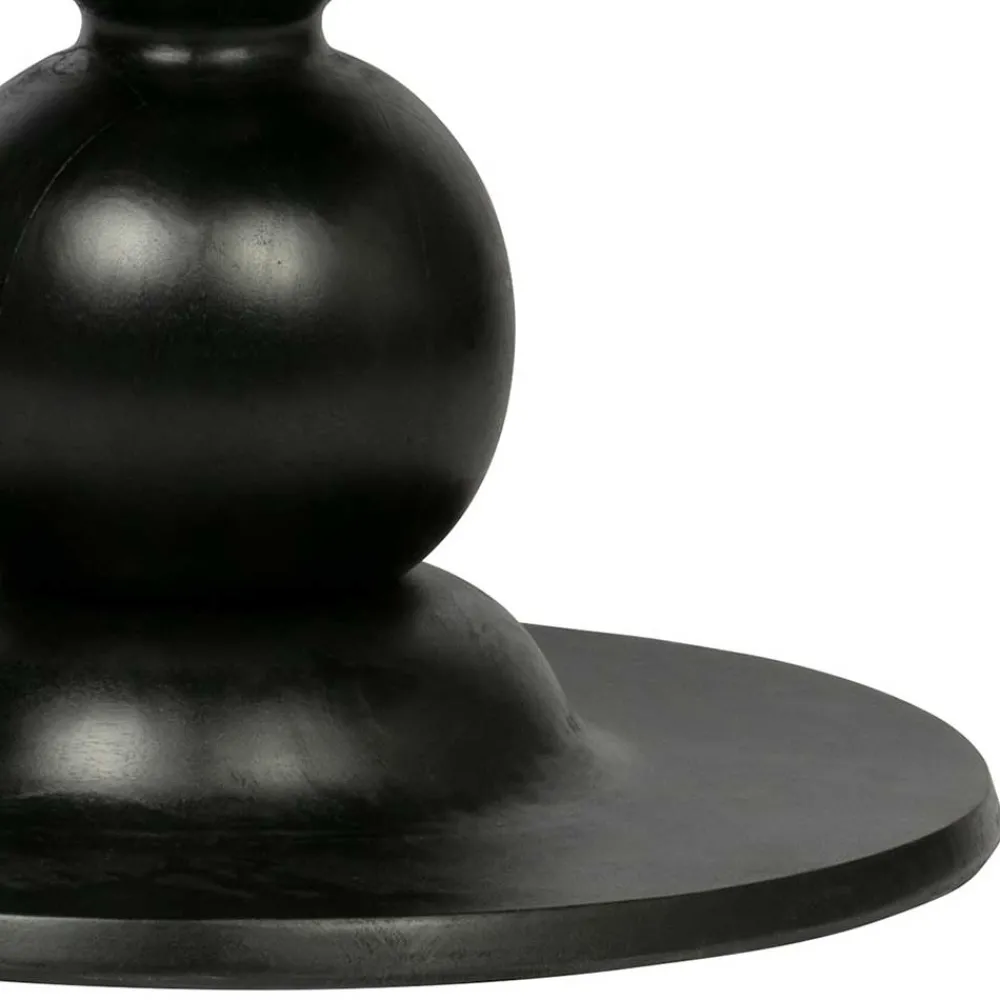 Wohnen Vintage Möbel*Runder Design Esstisch in Schwarz lackiert - Bottaro