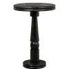 Wohnen Runder Design-Bartisch in Schwarz - Imonasa