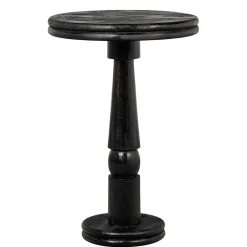 Wohnen Runder Design-Bartisch in Schwarz - Imonasa