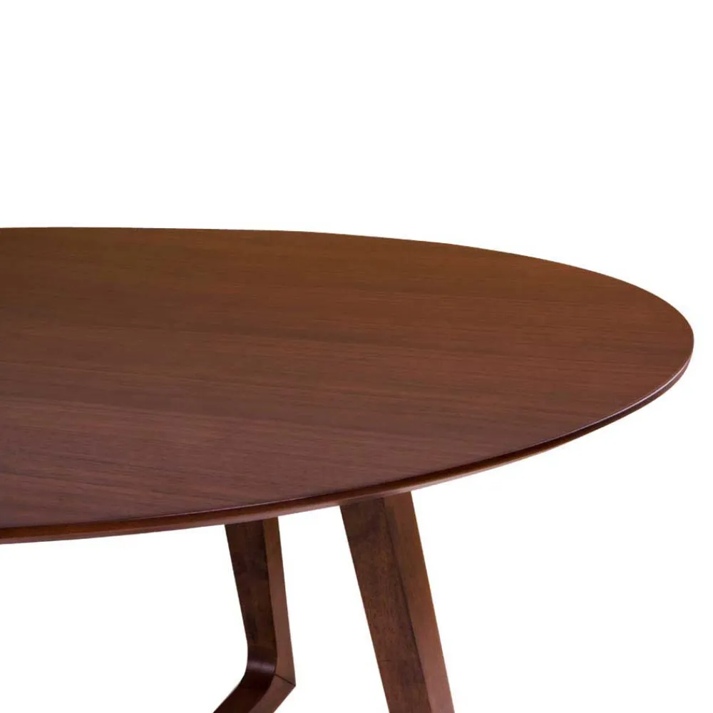 Wohnen Küchen-Essgruppen|Esszimmer Komplett*Runder Esstisch & 4 Stühle - Annescu II (fünfteilig)