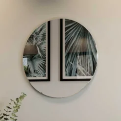 Wohnen Spiegel|Flurspiegel*Runder Flurspiegel mit 60 cm Durchmesser - Flemingo