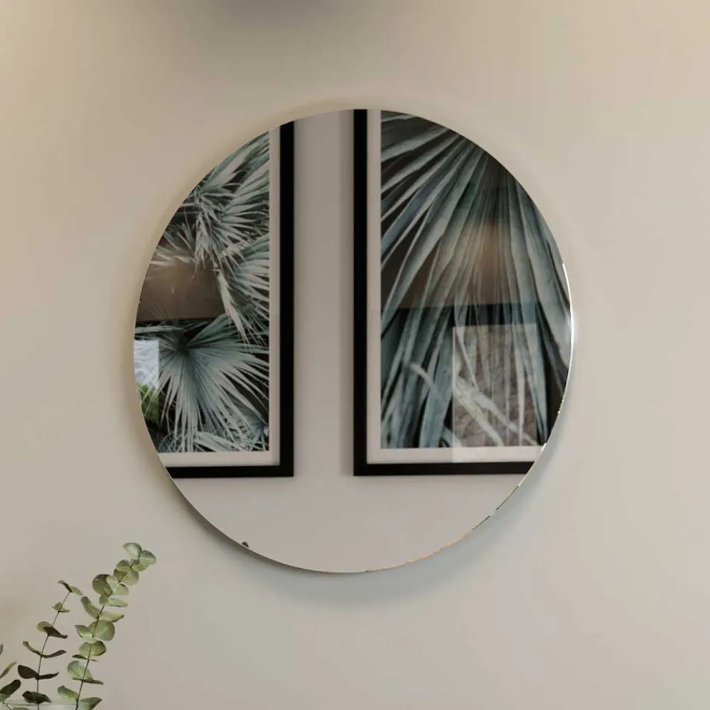 Wohnen Spiegel|Flurspiegel*Runder Flurspiegel mit 60 cm Durchmesser - Flemingo