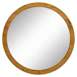 Wohnen Spiegel|Flurspiegel*Runder Flurspiegel mit Massivholzrahmen - Zavieca