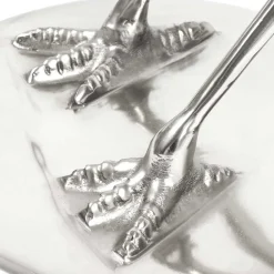 Wohnen Runder Glas Beistelltisch mit Vogel Design Fuß - Lanaga