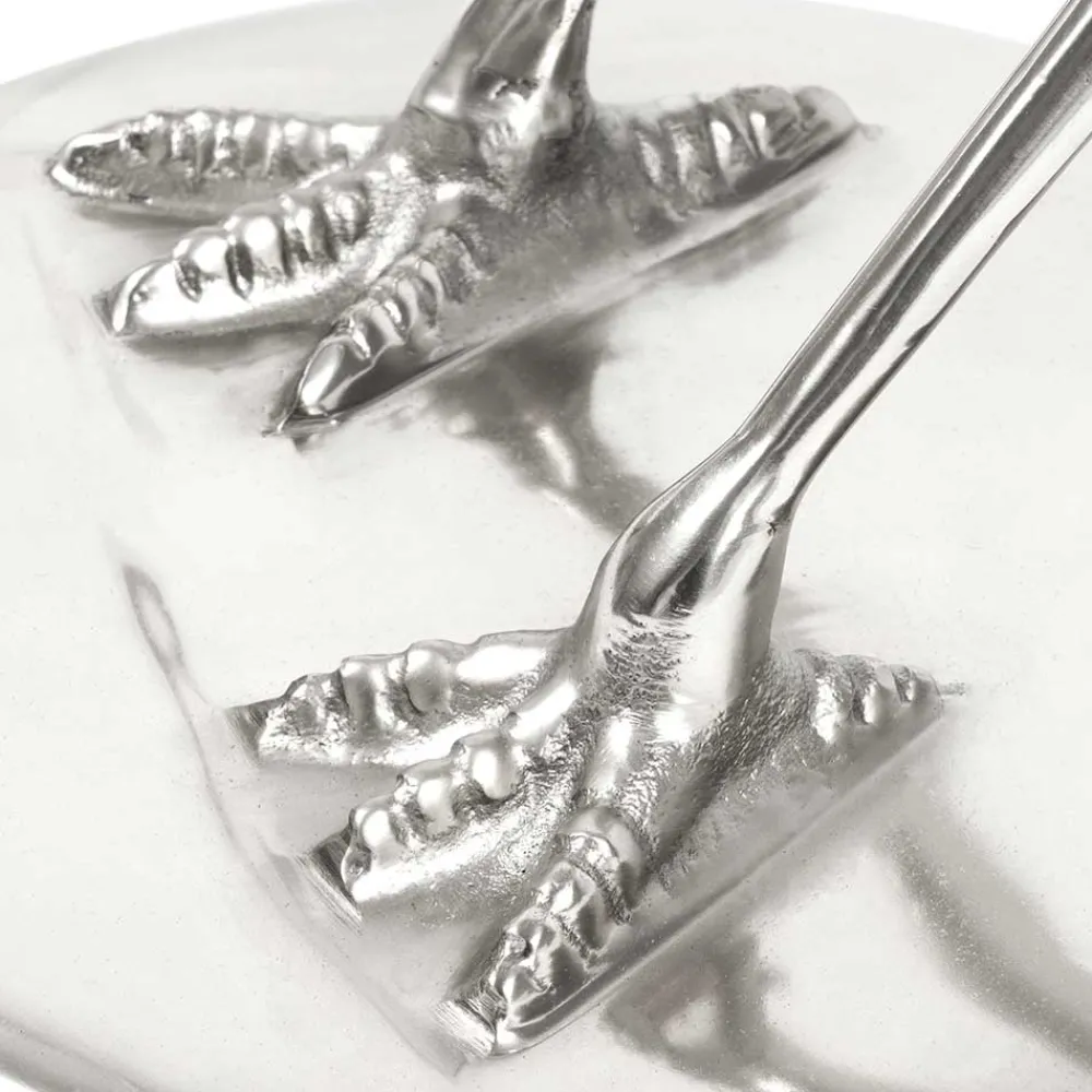 Wohnen Runder Glas Beistelltisch mit Vogel Design Fuß - Lanaga