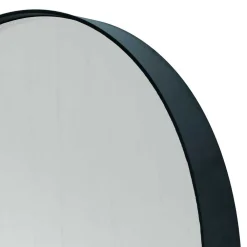Wohnen Runder Glasspiegel in Schwarz - Fulia