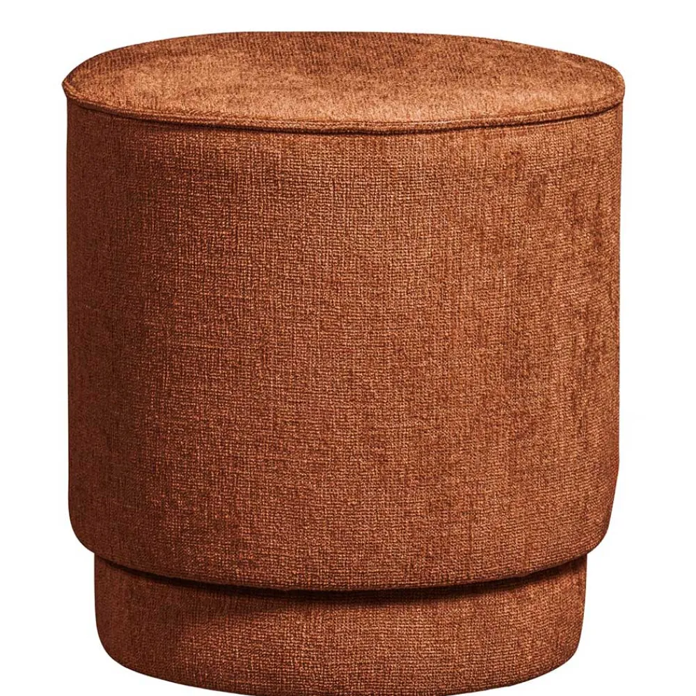 Wohnen Skandinavische Möbel|Braune Möbel*Runder Hocker in Rostbraun - Shearme