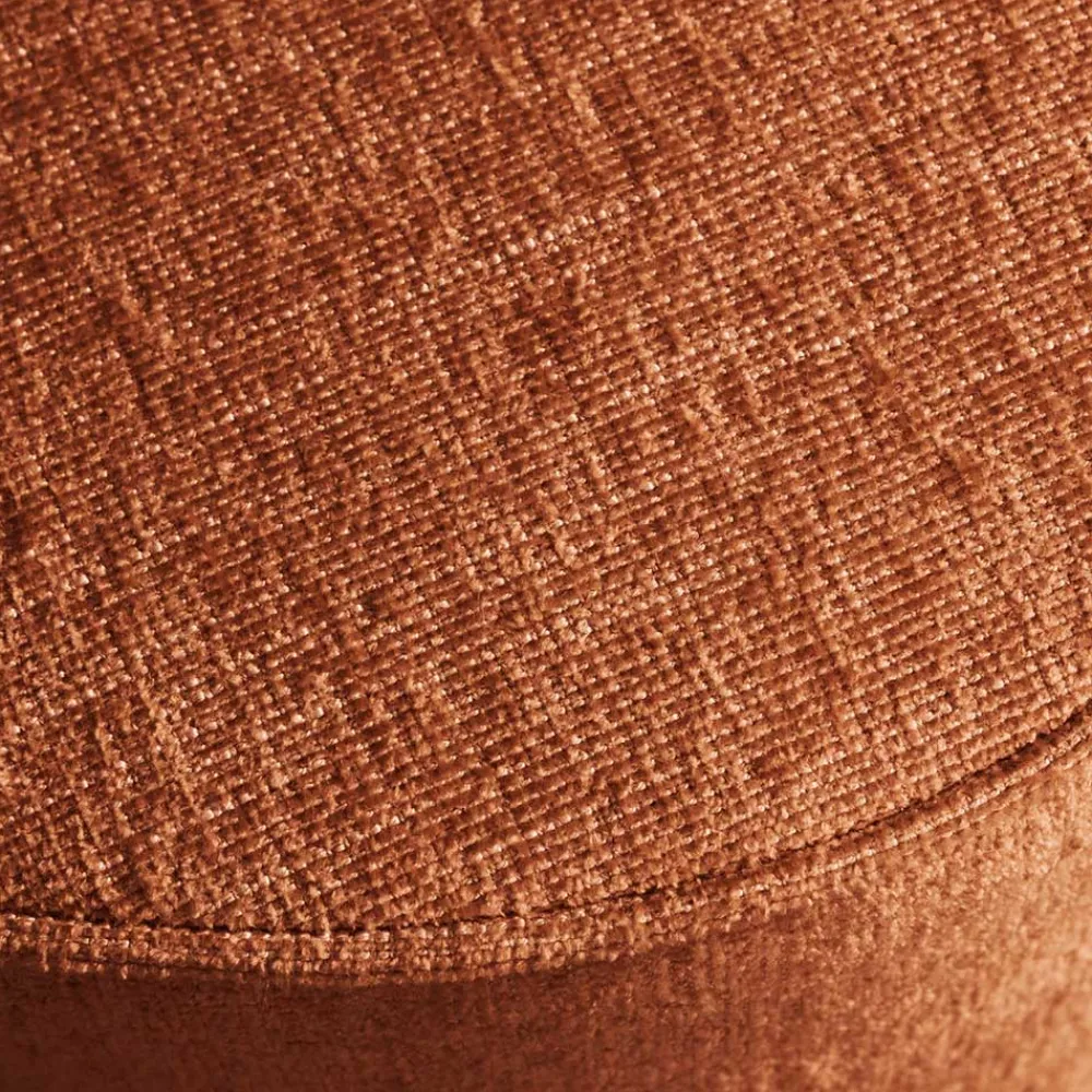 Wohnen Skandinavische Möbel|Braune Möbel*Runder Hocker in Rostbraun - Shearme