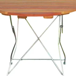 Wohnen Metall-Gartenmöbel*Runder Klapptisch Paznaun massiv