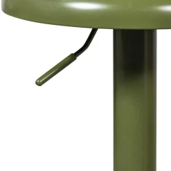 Wohnen Runder Metall-Barhocker in Grün - höhenverstellbar - Giolia