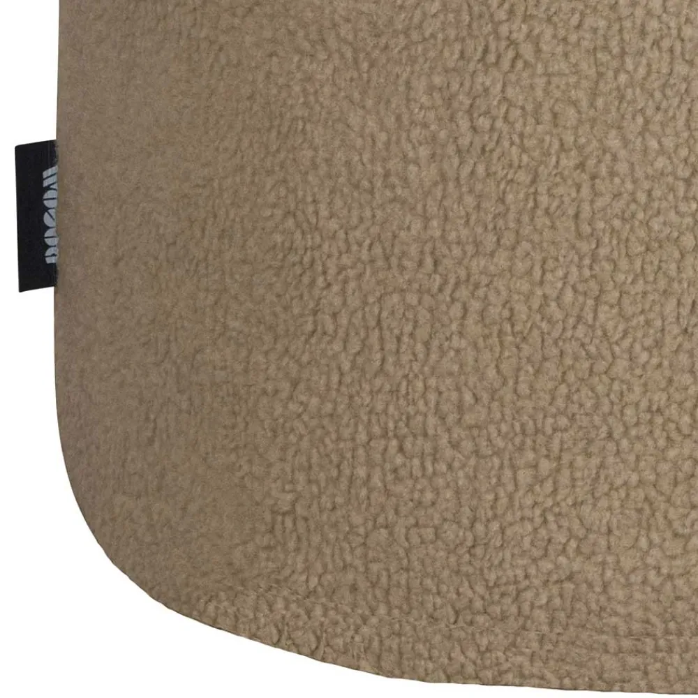 Wohnen Barhocker*Runder Plüsch Hocker in Beige - Belpasso