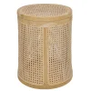 Wohnen Rattanmöbel|Sitztruhen*Runder Rattan Wäschekorb in Natur - Vilrada