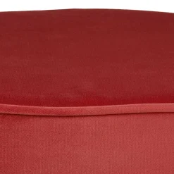 Wohnen Retro Möbel|Hocker*Runder Samt Sitzhocker in Rot - Loritana