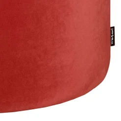 Wohnen Retro Möbel|Hocker*Runder Samt Sitzhocker in Rot - Loritana