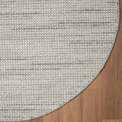 Wohnen Teppiche*Runder Skandi Design Teppich in Sisal Optik - Lephanta