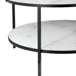 Wohnen Runder Sofatisch im Marmor Look - Dikono