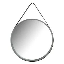 Wohnen Runder Spiegel in Grau & Schwarz - Zutana