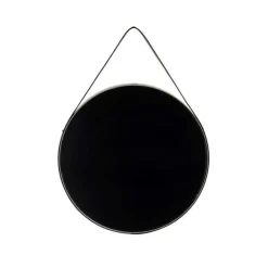 Wohnen Runder Spiegel in Grau & Schwarz - Zutana