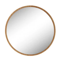 Wohnen Runder Spiegel mit Eichenholzfurnier - Kopiana