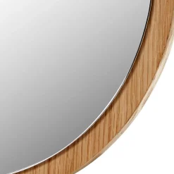 Wohnen Runder Spiegel mit Eichenholzfurnier - Kopiana