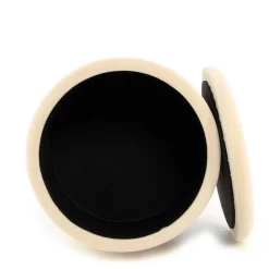 Wohnen Runder Stauraum Hocker in Creme & Gold - Loeesa