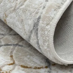 Wohnen Runder Teppich mit Kurzflor dezent gemustert - Leak