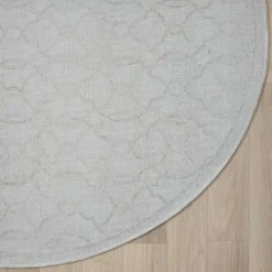 Wohnen Runder Teppich mit Kurzflor dezent gemustert - Leak