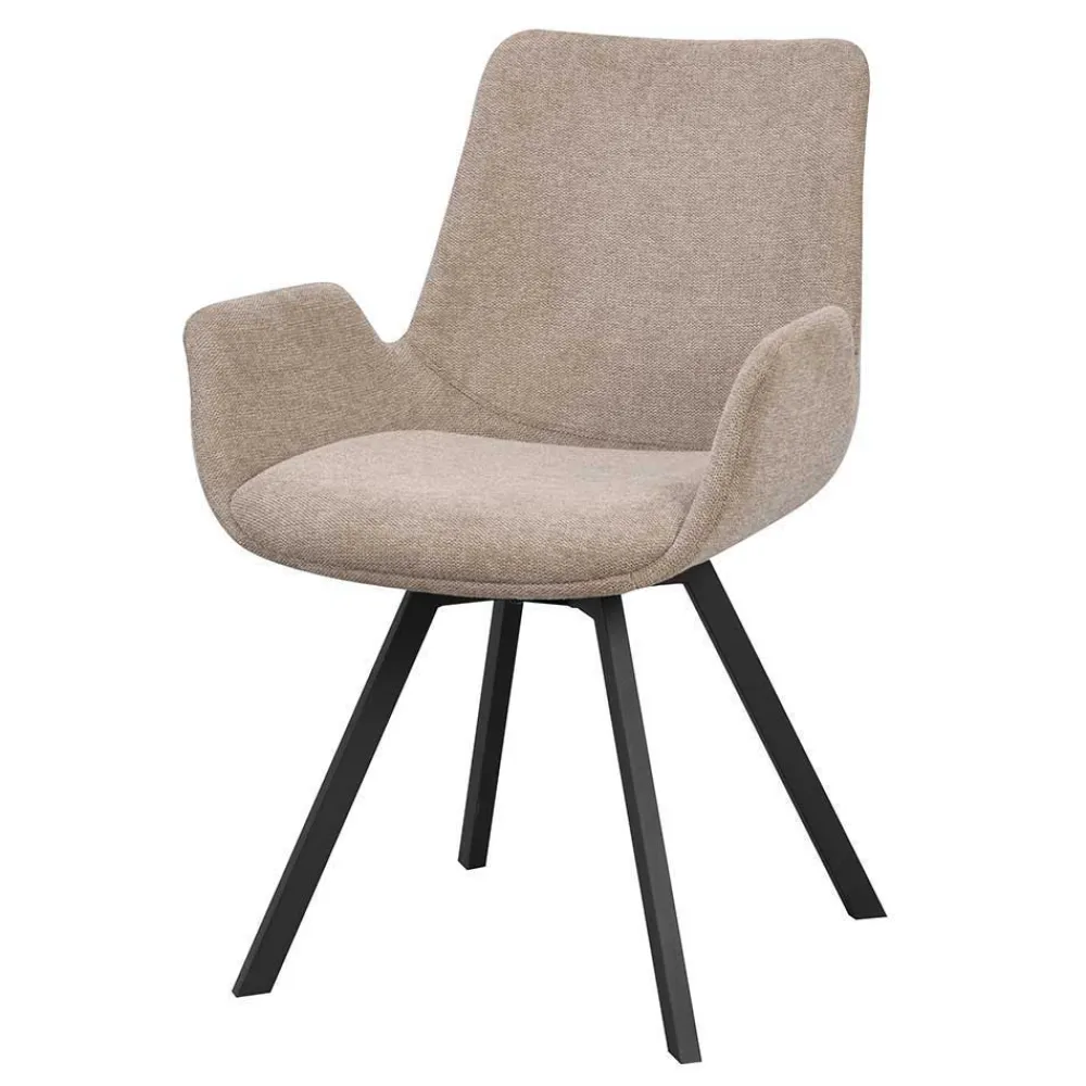 Wohnen Runder Tisch & Armlehnstühle - Halkan (fünfteilig)