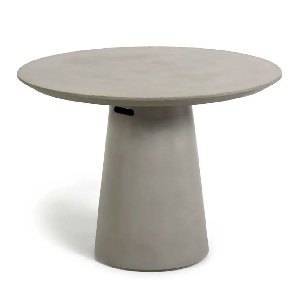 Wohnen Runder Tisch aus Zement in Grau - Onan