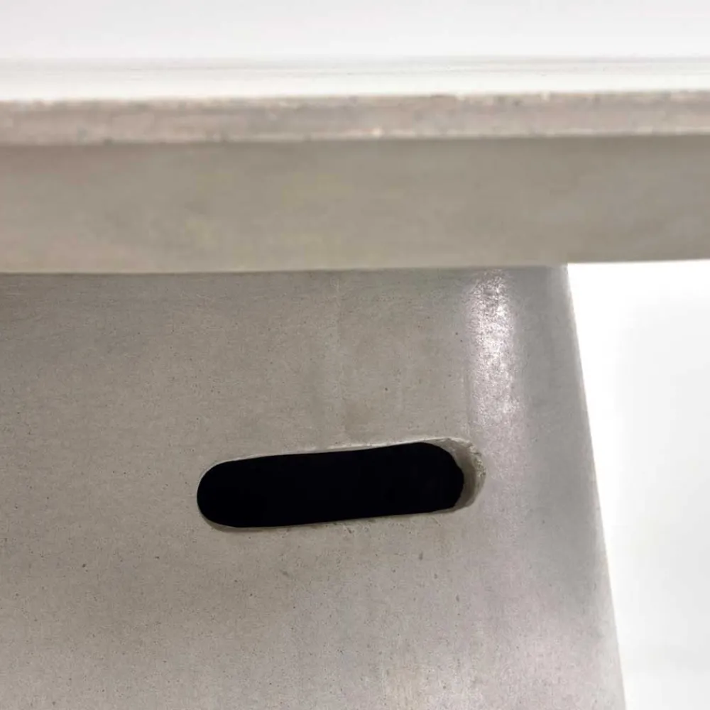 Wohnen Runder Tisch aus Zement in Grau - Onan