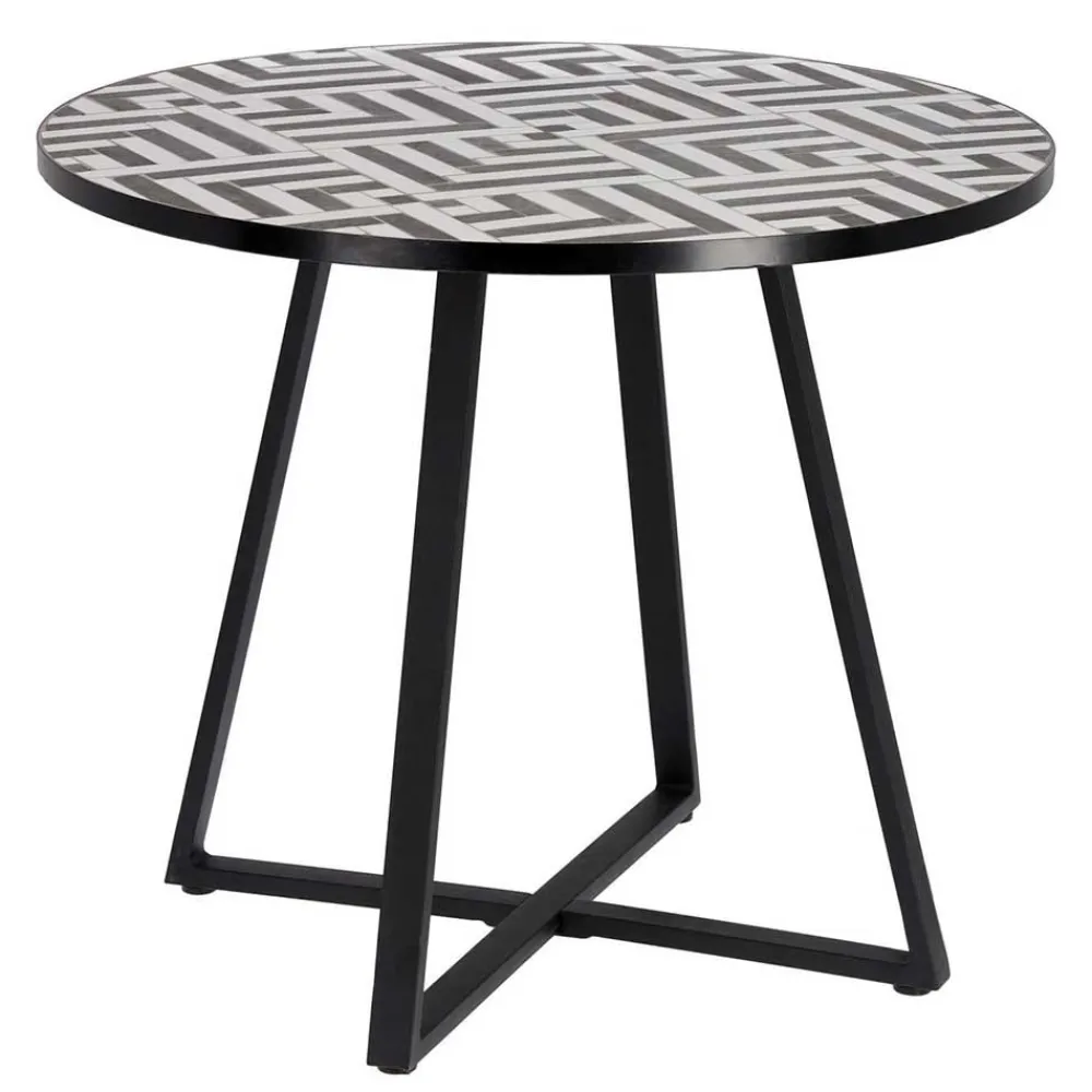 Wohnen Runder Tisch mit Keramik Mosaik - Aurelias