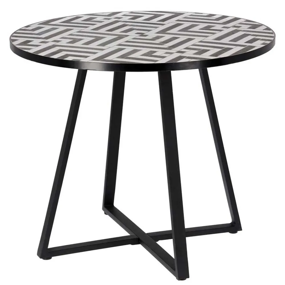 Wohnen Runder Tisch mit Keramik Mosaik - Aurelias