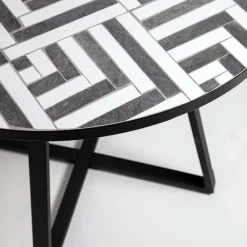 Wohnen Runder Tisch mit Keramik Mosaik - Aurelias