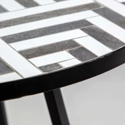 Wohnen Runder Tisch mit Keramik Mosaik - Aurelias