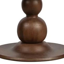 Wohnen Vintage Möbel*Runder Vintage Holztisch mit Säulenfuß - Estetica