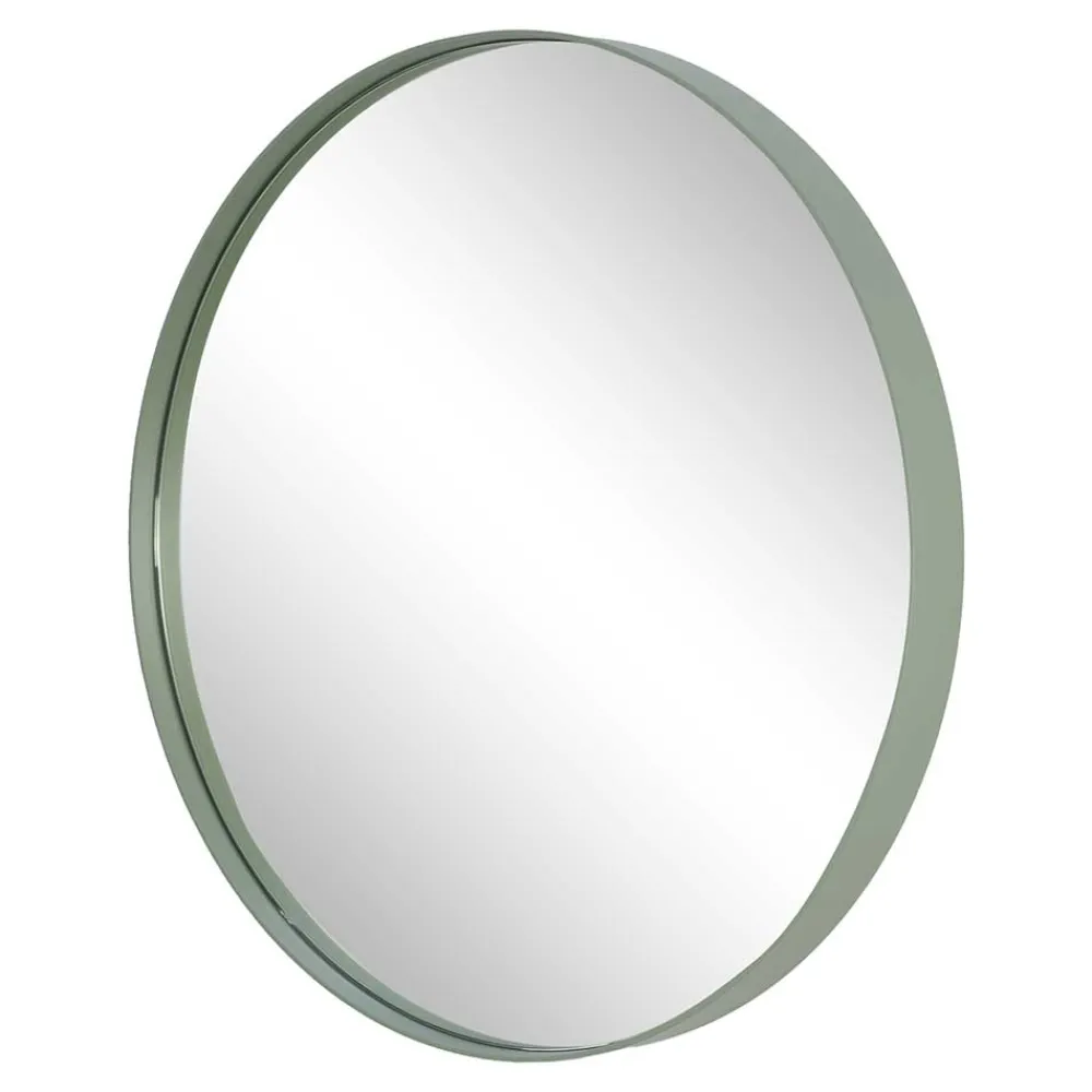 Wohnen Spiegel|Flurspiegel*Runder Wandspiegel in Graugrün - Trevoz