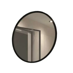 Wohnen Runder Wandspiegel in Schwarz - Sacalla