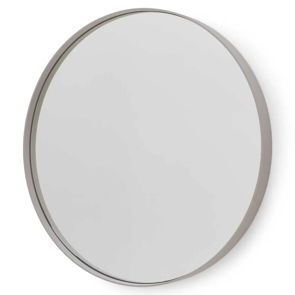 Wohnen Runder Wandspiegel in Taupe - Andrac