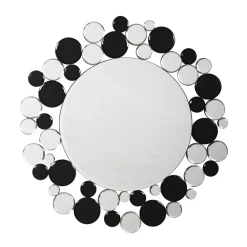 Wohnen Runder Wandspiegel mit Spiegel Rahmen - Maddy