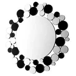 Wohnen Runder Wandspiegel mit Spiegel Rahmen - Maddy